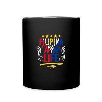 Super vie d’épouse philippine pour un fan philippin - Mug uni - noir - Devant