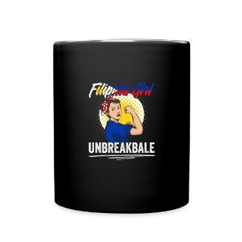 Awesome Filipina Girl Unbreakable For Pinay - Tasse einfarbig - Schwarz - Vorne