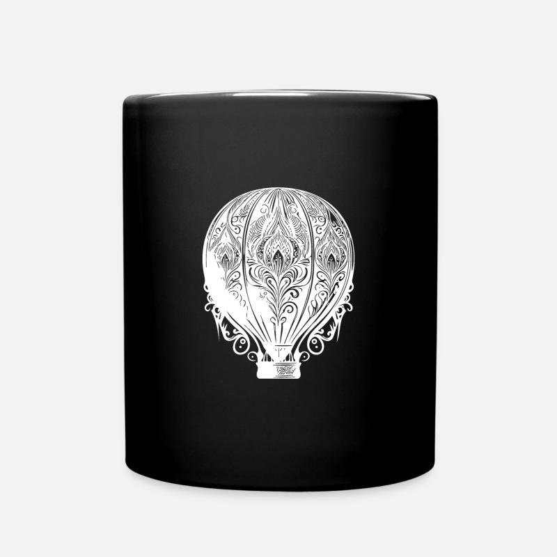 Conception de ventilateur de montgolfière vintage - Mug uni - noir