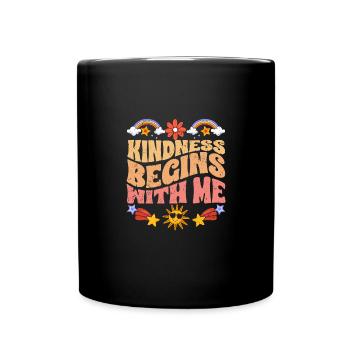 La gentillesse commence avec moi Autisme motivationnel - Mug uni - noir - Devant