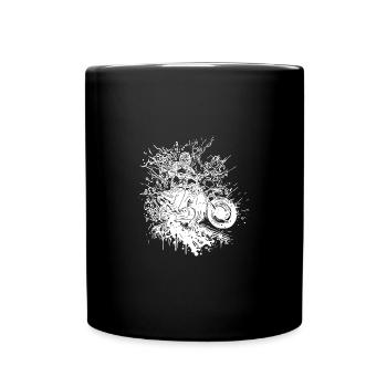 Motorcycling Vintage Splash Rider Style - Full Colour Mug - black - Front