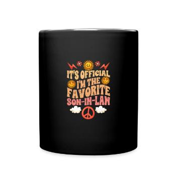 C’est officiel que je suis le gendre préféré drôle - Mug uni - noir - Devant