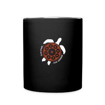 Handpan Turtle Handpan spielen - Tasse einfarbig - Schwarz - Vorne
