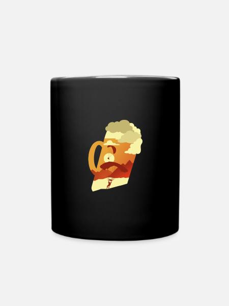 Lustiger Fallschirmspringer-Spruch Skydiver - Tasse einfarbig - Schwarz