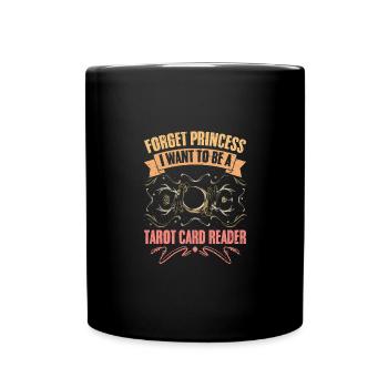 Forget Princess Retro Fortune Telling For Tarot - Full Colour Mug - black - Front