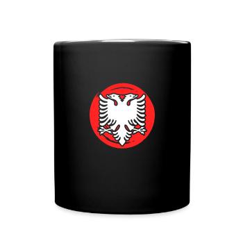 Double Headed Albanian Eagle Albanian Patriot - Full Colour Mug - black - Front