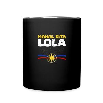 Mahal Kita Lola Je t’aime Grand-mère Philippines - Mug uni - noir - Devant