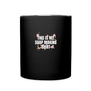 Fabrication de savon amusante Voici ma fabrication - Mug uni - noir - Devant