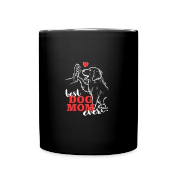 Beste Golden Retriever Mama Golden Retriever - Tasse einfarbig - Schwarz - Vorne