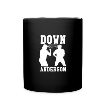 Down Goes Anderson Viral Baseball - Full Colour Mug - black - Front