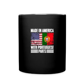 Made In America Vintage Portuguese Roots A USA - Tasse einfarbig - Schwarz - Vorne