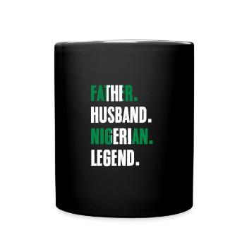 Awesome Father Husband Nigerian Legend For - Full Colour Mug - black - Front
