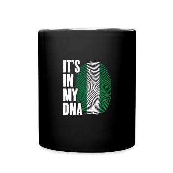 It's In My DNA Awesome Nigerian Fingerprint - Full Colour Mug - black - Front