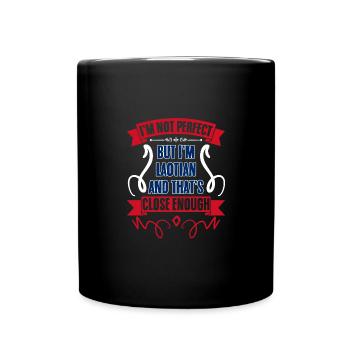 Funny Laotian Pride Lao People Laotian Roots A - Full Colour Mug - black - Front