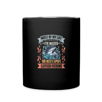 La majeure partie de ma vie, j’ai Vintage Catfish Hunter - Mug uni - noir - Devant