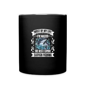 Most Of My Life I've Funny Catfish Hunter A - Full Colour Mug - black - Front