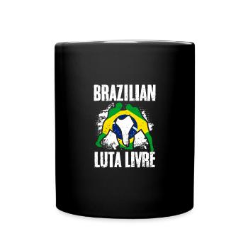 Super Arts martiaux brésiliens Luta Livre - Mug uni - noir - Devant