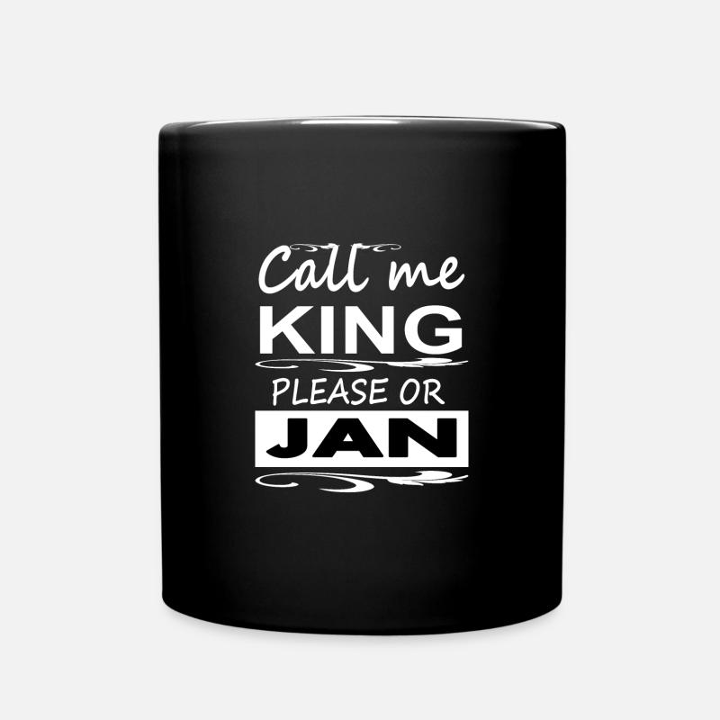 Ich bin Jan ich heiße Jan Jugenname Geschenkidee - Tasse einfarbig - Schwarz