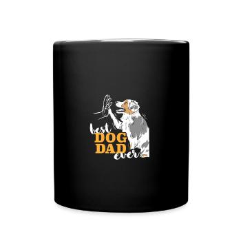 Le meilleur papa de berger australien au monde - Mug uni - noir - Devant