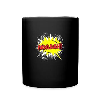 Noah Name Lustige Sprechblase Noaaah! - Tasse einfarbig - Schwarz - Vorne
