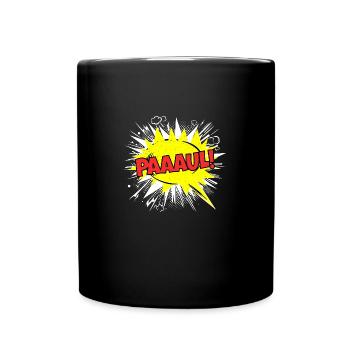 Paul Name Funny Speech Bubble Paaaul! - Full Colour Mug - black - Front