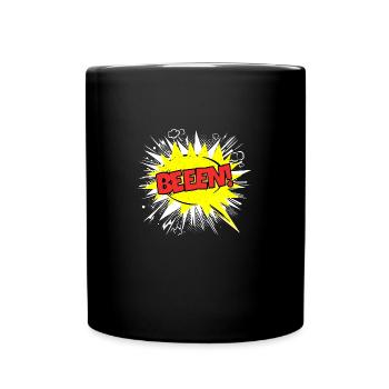 Ben Name Lustige Sprechblase Beeen! - Tasse einfarbig - Schwarz - Vorne