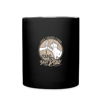 Shih Tzu Niedlich Shih Tzu Liebe Shih Tzu - Tasse einfarbig - Schwarz - Vorne