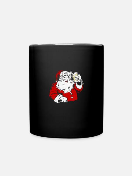 Pfälzer Weihnachtsmann dubbeglas Pfälzer - Tasse einfarbig - Schwarz