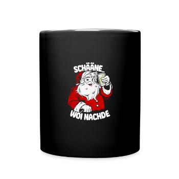 Pfälzer Weihnachten Schääne woi nachde - Tasse einfarbig - Schwarz - Vorne