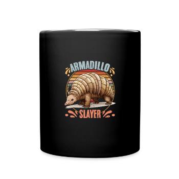 Vintage Armadillo Slayer Awesome Armadillo Hunting - Full Colour Mug - black - Front