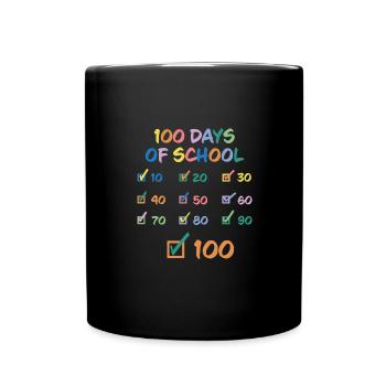 Happy 100 Day School Celebration Party - Full Colour Mug - black - Front