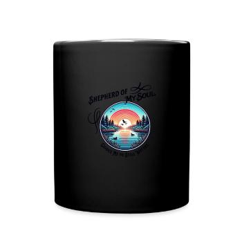 Shepherd of My Soul Christian Psalm 23:2 - Full Colour Mug - black - Front