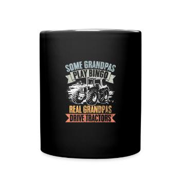 Certains grands-pères jouent au bingo Real Grandpas Drive - Mug uni - noir - Devant
