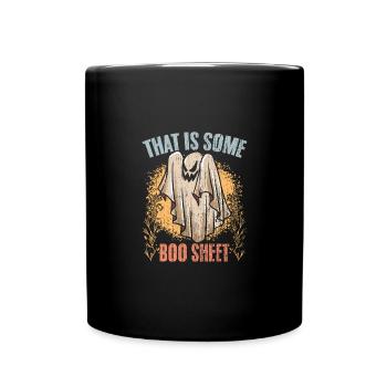That Is Some Boo Sheet Retro Ghost Hunting - Full Colour Mug - black - Front