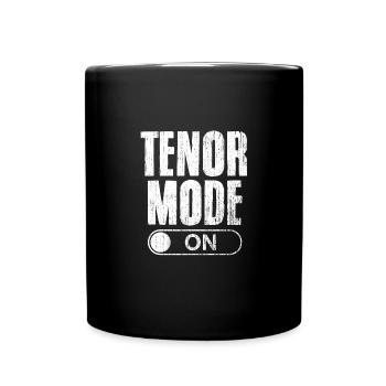 Mode Ténor Sur Drôle Directeur De Musique Chanteur De Chorale - Mug uni - noir - Devant