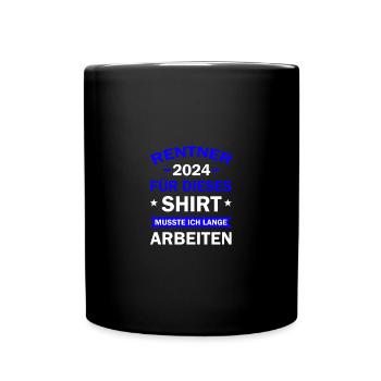 Retirees 2024 Gift Retirement Pension Pension - Full Colour Mug - black - Front