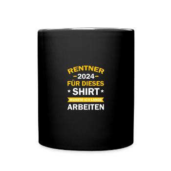 Retirees 2024 Gift Retirement Pension Pension - Full Colour Mug - black - Front