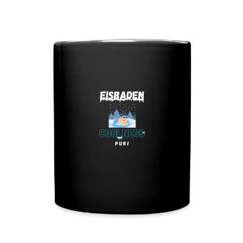 Eisbaden Ice bath baden ice bathing Kältebad kalt - Full Colour Mug - black - Front