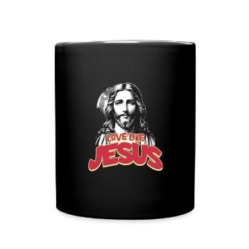Love Like Jesus Movie Poster Style - Full Colour Mug - black - Front