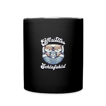 Chemise de nuit officielle Chat Famille Hommes Femmes - Mug uni - noir - Devant