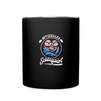 Chemise de nuit officielle Otter Family Hommes Femmes - Mug uni - noir - Devant