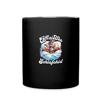 Official Sleep Shirt Otter Family Men Women - Full Colour Mug - black - Front