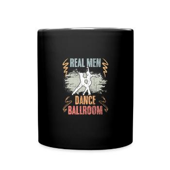 De vrais hommes dansent de salon vintage pour - Mug uni - noir - Devant