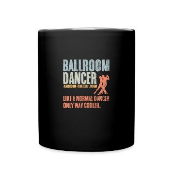 Danseuse de salon vintage comme une danseuse normale uniquement - Mug uni - noir - Devant