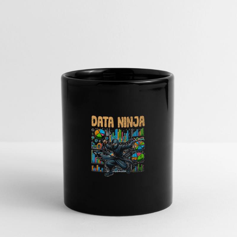 Data Ninja Retro Data Science Deep Learning For Tasse einfarbig