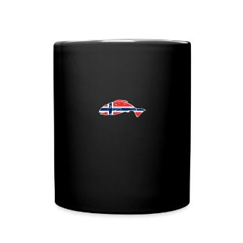 Montagne Nature Norvège Norvège Drapeau Scandinavie Norvège - Mug uni - noir - Devant