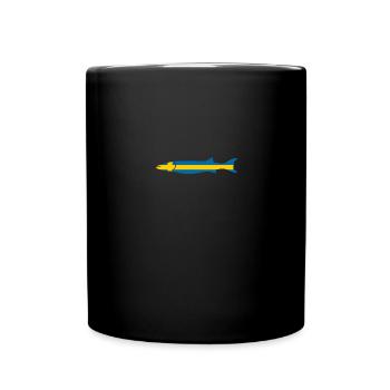 Sweden Fishing Fisherman Angler Gift Idea Tshirt - Full Colour Mug - black - Front