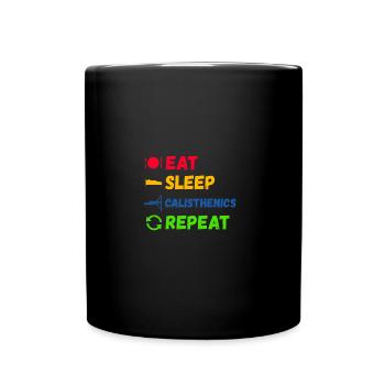 Calisthenics Street Workout Tshirt Gift Tshirt - Full Colour Mug - black - Front