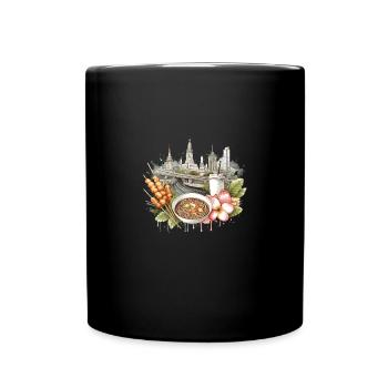 Thailand Vibrant Bangkok Thai Tours - Full Colour Mug - black - Front