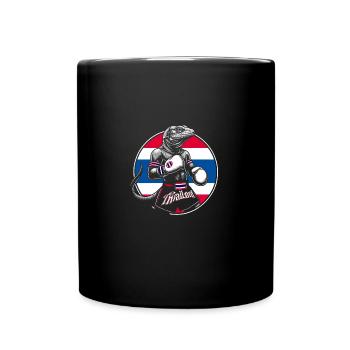Drôle Muay Thai Boxe Monitor Lizzard Boxe - Mug uni - noir - Devant